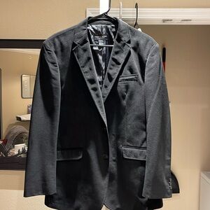 Pronto Uomo Faux Suede Black Blazer Sport Jacket Size L *EXCELLENT*